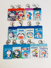 Doraemon серия Мода Аниме мультфильм PU Брелок для ключей карты брелок для монет держатель для ключей подвеска унисекс подарки на день рождения Новинка 2024 - купить недорого