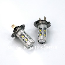 Free shipping 2pc/lot 50W H7 Two Direct Pins 472 CREE Chip LED BULBS WHITE HEADLIGHT HEAD LIGHT LAMP CANBUS ERROR FREE 2024 - buy cheap