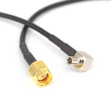 100 шт. радиочастотный разъем, кабель SMA в TS9, штекер SMA в TS9 штекер, правый угол RG174, ОТРЕЗОК кабеля 20 см 2024 - купить недорого