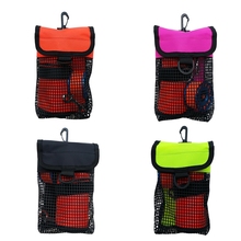 1 Pcs Ultralight Compact Mesh Bag Pouch & Clip for Scuba Diving Reel & SMB Safety Marker Buoy Equipment Gear Holder Water Sports 2024 - buy cheap