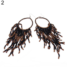 Fashion Lady Boho Long Tassels Dangle Hook Earrings Socialite Eardrop Jewelry 2024 - buy cheap