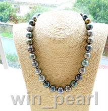 Impresionante 11-12mm Mar del Sur ronda collar multicolor de perlas de 18 pulgadas 2024 - compra barato