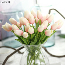 1PC PU Tulips Artificial Flowers Real touch artificiales para decora mini Tulip for Home Wedding decoration Flowers 2024 - buy cheap