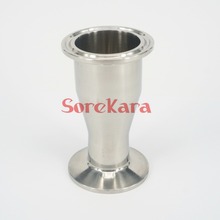 63mm Turn to 51mm O/D 304 Stainless Steel Sanitary Ferrule Concentic Reducer Pipe Fitting Tri Clamp 2024 - buy cheap