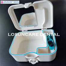 LOSUNCARE 1pc Denture False Teeth Storage Box Case With Mirror and Clean Brush Dental Appliance denture Container Tool 2024 - buy cheap