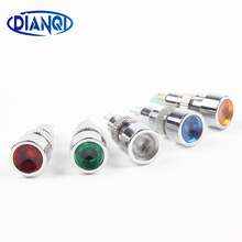 Free Shipping LED Metal Indicator light 8mm waterproof POWER Signal lamp 6V 12V 24V 220v red yellow blue green white 8ZSD.DT.C 2024 - buy cheap