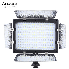 Andoer-luz de vídeo para câmera, w160, led 6000k 160, canon, nikon, pentax, sony (alpha), olympus, fujifilm, dslr, câmera de vídeo 2024 - compre barato