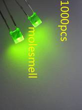 1000 шт. 2x3x4мм диффузный зеленый светодиодный светильник с зелеными линзами светодиодный светильник 2024 - купить недорого