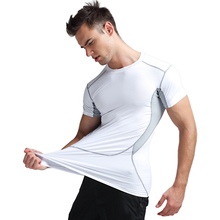 2018 Men Short Sleeve Men's Sport Running Shirt Quick Dry Basketball Soccer Fitness Training T Shirt Men Gym Clothing Sportswear 2024 - buy cheap