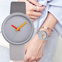 2019 Relogio Feminino, кожаный ремешок, кварцевые мужские/женские часы, простые/модные женские наручные часы для подарка, montre femme 2024 - купить недорого