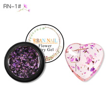 RBAN NAIL 5ML 3D DIY Natural Dried Flower Fairy Nail Gel Polish Floral Soak Off Manicure Tool UV Nail Art Gel Glue Varnish Decor 2024 - buy cheap