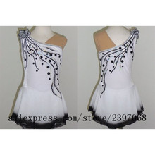 Girls Figure Skating Dress White Women Figure Skating Dress Adult Competition Figure Skating Dresses Free Shipping G38 2024 - buy cheap