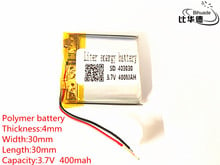 10 шт. 3,7 в 400 мАч 403030 литий-полимерный Li-Po литий-ионный аккумуляторный аккумулятор ячейки для Mp3 MP4 MP5 GPS PSP mobile bluetooth 2024 - купить недорого