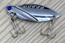 Jig Fly Fishing 80pcs Vibration 5cm 11g Metal Fishing Lure Bass Vib Bait Fish Spoon Lures 8#hooks 3d Eyes 2024 - buy cheap