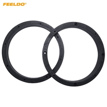 FEELDO 2pcs 6.5 inch Solid Universal Car Stereo Audio Speaker Spacer Adapter Hold Refitting Mat for All Cars Anti-Slip Mat 2024 - buy cheap