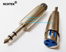 NCHTEK Microphone XLR 3Pin Female Jack to 6.35mm Stereo Male Plug Connector Adapter/Free Shipping/5PCS 2024 - buy cheap