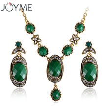 Joyme Vintage Bono Color dorado gargantilla collar juego de pendientes para mujeres africano cuentas de conjuntos de joyas Collier Femme 2024 - compra barato