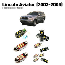 Светодиодные лампы для салона Lincoln aviator 2003-2005, 14 шт., автомобильные лампы Canbus 2024 - купить недорого