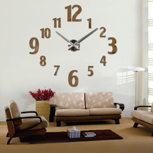 2016 reloj de pared de gran venta diy reloj de pared de diseño moderno horloge murale relojes decorativos grandes reloj de cuarzo sala de estar breve 2024 - compra barato