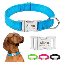 Personalized Dog Collar Durable Nylon Reflective Collar Custom Pet Dogs Collars For Small Medium Large Dogs 2024 - buy cheap