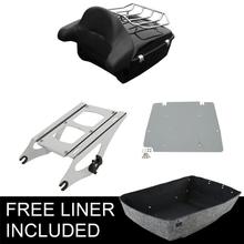 Motorcycle 13.7" King Pack Trunk For Harley Touring Tour Pak CVO Road King Street Glide Special 2014-2020 2019 2018 2024 - buy cheap