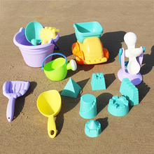 15 шт Открытый пляж песок игрушки мягкие резиновые детские пляжные игры ведро игровой набор для детей Вода Весело пляж игрушка набор-случайный цвет 2024 - купить недорого