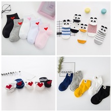 New 3-12T Children's Socks 5 Pairs/Lot Spring & Summer Cotton Lovely Cute Cartoon Kids Sock Boy and Girl Baby No-slip Socks 0-3T 2024 - buy cheap