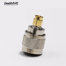 1pc  UHF  male PL259 switch  SMA male plug  RF Coax Adapter convertor Straight  Nickelplated  NEW wholesale 2024 - buy cheap