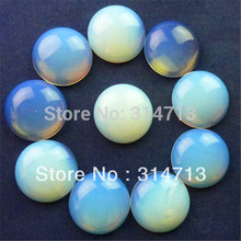 (Min.order 10$ mix) Free shipping (10 pieces/lot) Beautiful Wholesale Opal Opalite Round CAB CABOCHON 20mm 2024 - buy cheap