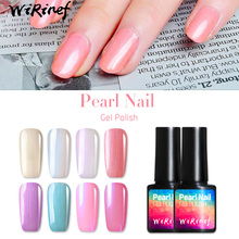 WiRinef 8ml Pearl Shiny Sea Shell Gel Nail Polish Semi-permanent Nail Varnish Nude Pure Shell Gel Lacquer 2024 - buy cheap