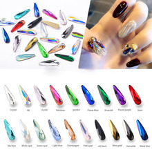 Diamantes de imitación AB 3D para decoración de uñas, gemas de Cristal AB para decoración de uñas, diferentes formas, 10 unidades 2024 - compra barato