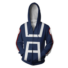 Sudadera con capucha y cremallera para hombre y mujer, prenda con estampado 3D de My hero academia, no hero academia, disfraz de Cosplay, chaquetas de uniforme escolar 2024 - compra barato