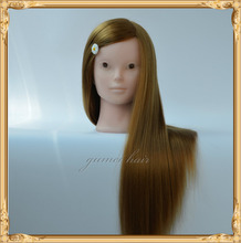 Cabelo dourado Cabeça Formação Mannequin Cabeça Pratique Cabeça Maquiagem Profissional Para Cabeça de Manequim de Cabeleireiro 65 cm Longa Peruca Trança 2024 - compre barato