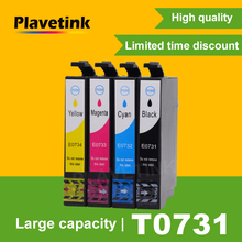 Plavetink 73N совместимый для Epson T0731 чернильный картридж Stylus CX7300 CX8300 C79 C90 CX3900 TX100 TX110 TX200 TX400 принтер 2024 - купить недорого