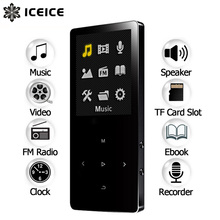 ICEICE Sport mp3 player with earphone touch key mp3 hi fi radio fm mini USB lecteur MP3 HiFi music player portable metal walkman 2024 - buy cheap