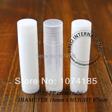 Blanco 5ML tubo de lápiz labial vacío claro protector labial de plástico contenedor brillo de labios muestra de contenedores contenedor de lápiz labial 100 unids/lote 2024 - compra barato