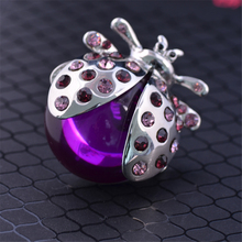 Brand New Wholesale Rings White Gold color  Ladybug Alloy Ring With Crystals Adjustable Ring For Women Wedding Party Dating 2024 - buy cheap