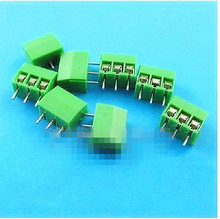 50pcs 3.5mm Pitch 3P Straight Pin PCB Screw Terminal Blocks Connector 2024 - buy cheap