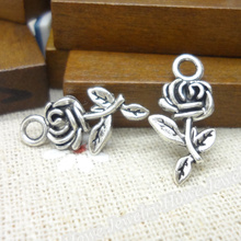 170 pcs Charms Flower Pendant  Tibetan silver  Zinc Alloy Fit Bracelet Necklace DIY Metal Jewelry Findings 2024 - buy cheap