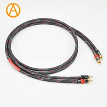 RCA Cable HIFI 4N OFC RCA Audio Interconnect Cable Male To Male Phono HiFi Cable 0.5m 0.75m 1m To 5m 2024 - buy cheap