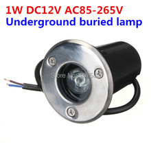 Светодиодная подземная лампа DC12V AC85-265V 1 Вт, светодиодная лампа для подземного освещения IP67, наружное украшение, подземная лампа 6 шт./лот, бесплатная доставка 2024 - купить недорого