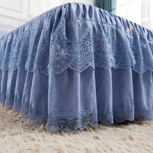 Bed Skirt Polyester Cotton 150/180/200x200cm Comfortable Soft Breathable Multi-color Bed Covering 2024 - buy cheap