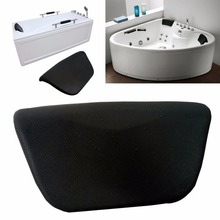 Black PU Bath Pillow Bathtub Spa Head Rest Neck Support Back Comfort Gift Tub 2024 - buy cheap