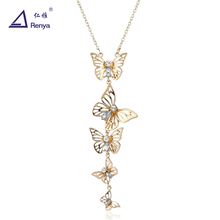 Renya New 2018 String Butterfly Pendant Necklaces Y shape Short Necklace Women Fashion Boho Necklaces Party Gift For Girls 2024 - buy cheap