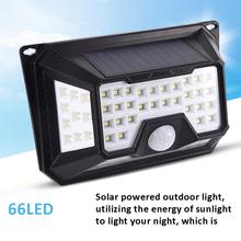 Solar Motion Sensor Light Waterproof Outdoor Motion Activated Security 66 LED Bright Powered Light For PatioDeck Yard Garden 2024 - buy cheap
