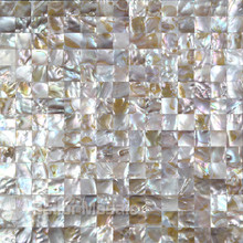 natural iridescent color 100% natural Chinese freshwater shell mother of pearl mosaic tile for interior house decoration 2024 - buy cheap
