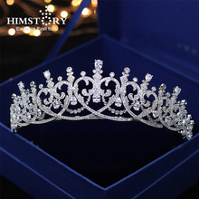 Himstory Gorgeous Wedding Tiara Bridal Tiaras Crowns Heart Shape  Zircon CZ Women Hair Jewelry Accessories Tiara 2024 - buy cheap