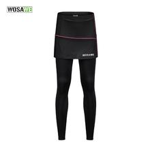 WOSAWE Cycling pants Breathable Cooler Fabric Bike Clothing Cycling Pants Bicycle Woman Pants Tights With Skirts spring autumn 2024 - buy cheap