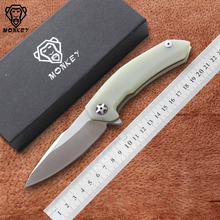 Free shipping,MIKER  folding knife 0095, blade:440C(Sanding/black),handle G10,outdoor pocket knife hand tools 2024 - buy cheap