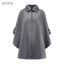 Casuan casaco de lã feminino, sobretudo e capa de lã feminino para outono e inverno 2024 - compre barato